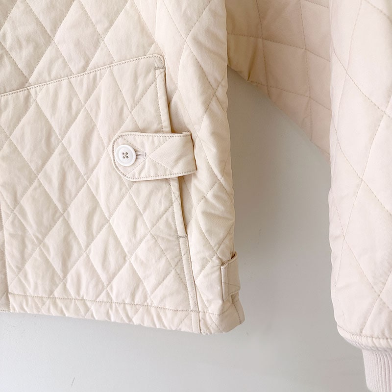 ティグルブロカンテ ナイロンツイルキルティング ボンバーマンリブジャケット unisex