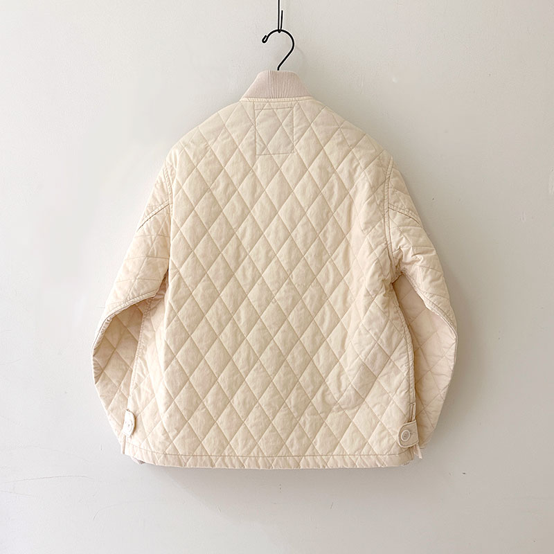 ティグルブロカンテ ナイロンツイルキルティング ボンバーマンリブジャケット unisex