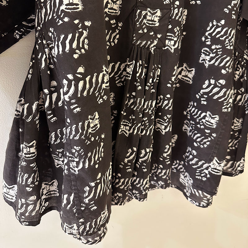 ティグルブロカンテ TIGREブロックプリント INDIAブラウス
