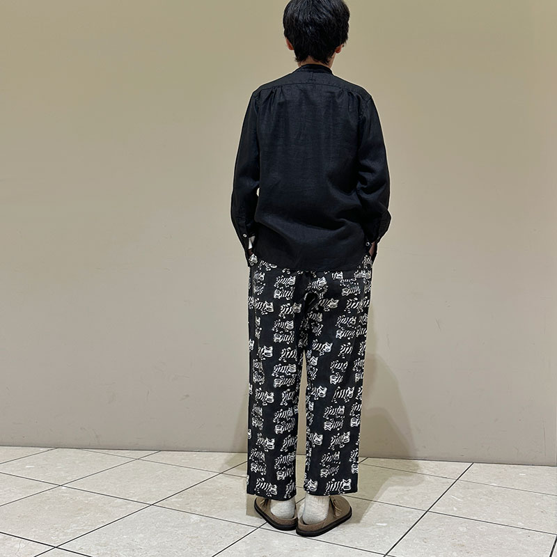 ティグルブロカンテ TIGREブロックプリント タゴサクロングパンツ unisex