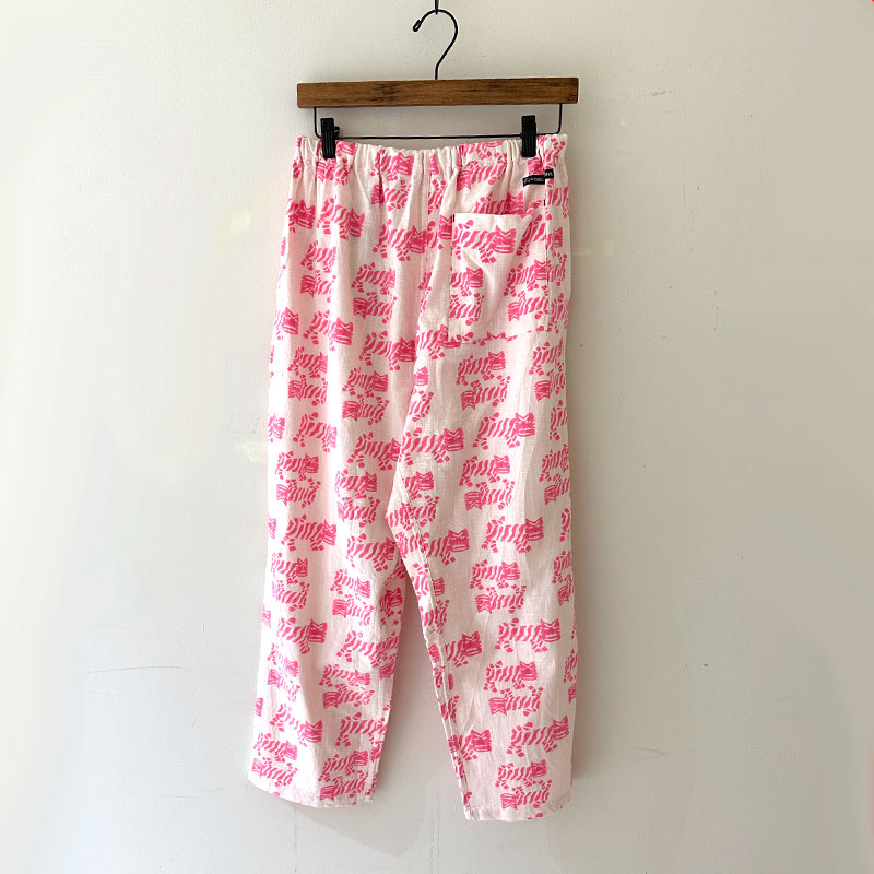 ティグルブロカンテ TIGREブロックプリント タゴサクロングパンツ unisex