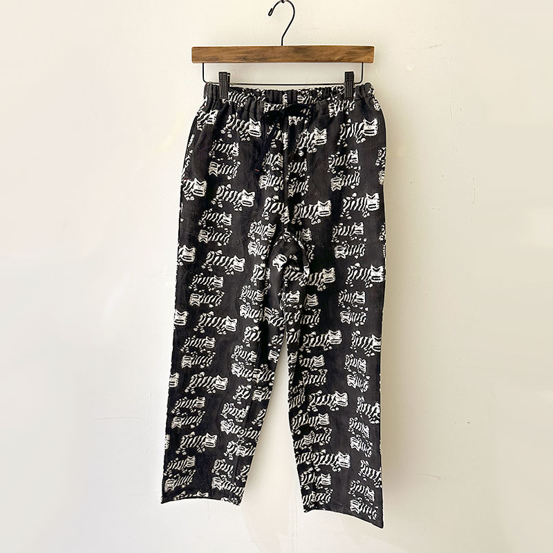 ティグルブロカンテ TIGREブロックプリント タゴサクロングパンツ unisex