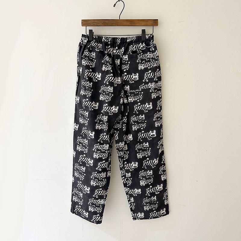 ティグルブロカンテ TIGREブロックプリント タゴサクロングパンツ unisex