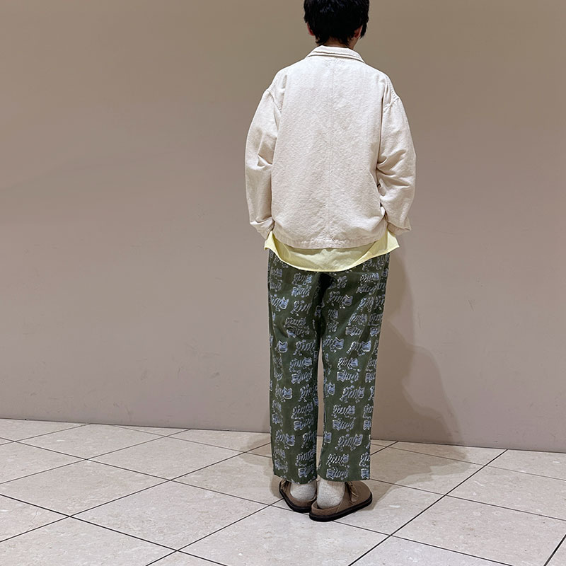 ティグルブロカンテ TIGREブロックプリント タゴサクロングパンツ unisex