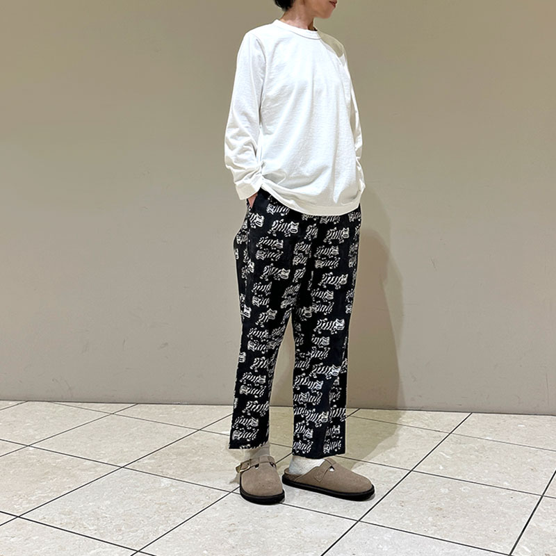 ティグルブロカンテ TIGREブロックプリント タゴサクロングパンツ unisex
