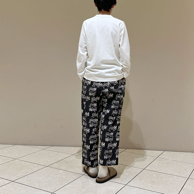 ティグルブロカンテ TIGREブロックプリント タゴサクロングパンツ unisex