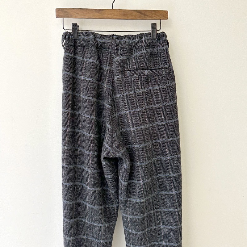 ティグルブロカンテ ヘリンボンチェックウール コモドスラックス