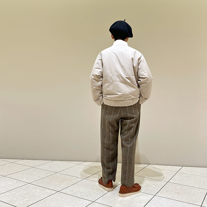 ティグルブロカンテ ヘリンボンチェックウール コモドスラックス