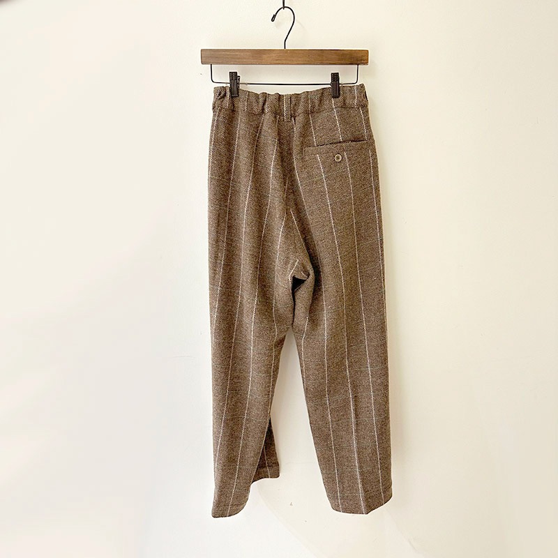 ティグルブロカンテ ヘリンボンチェックウール コモドスラックス