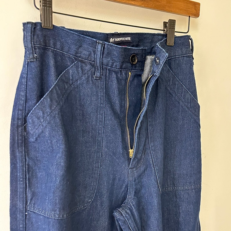 ティグルブロカンテ 11.5ozデニム ベイカーパンツ unisex Indigo