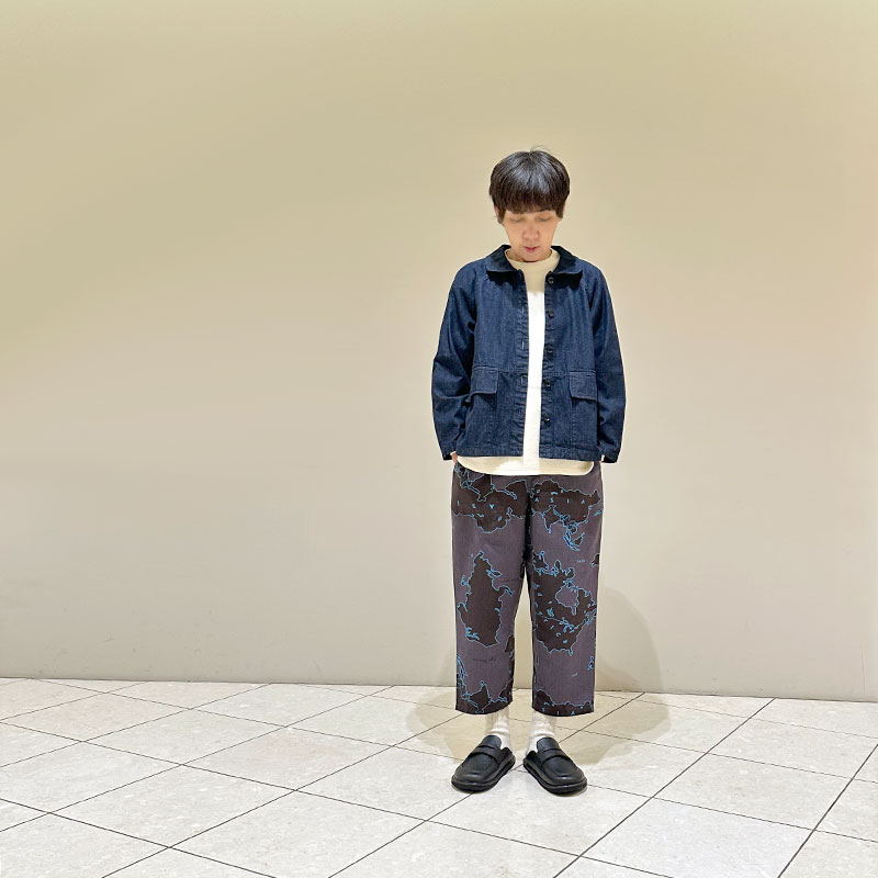 ティグルブロカンテ 10ozデニム ビッグカラーラグランジャケット