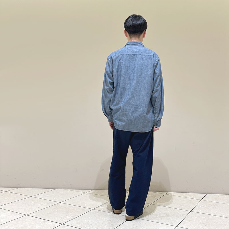 再入荷　ティグルブロカンテ kakei boys刺繍 レギュラーワークシャツ unisex indigo