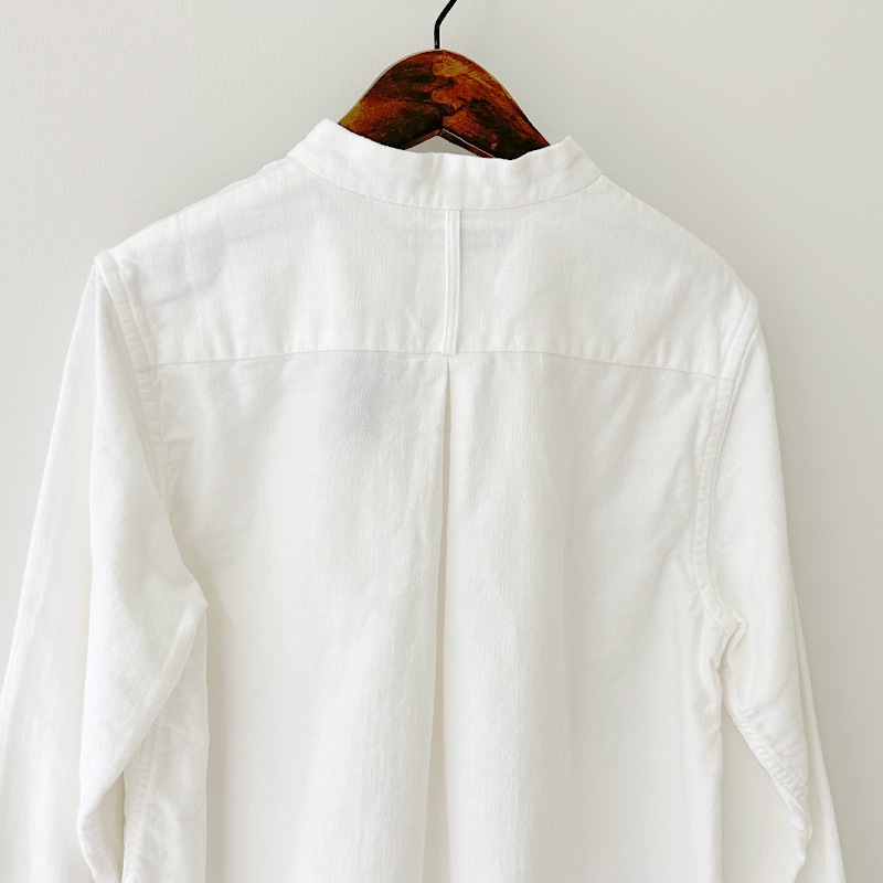 TIGRE BROCANTE 石北有美　スタンドカラーシャツ 再入荷 ティグルブロカンテ インディゴギンガムチェック