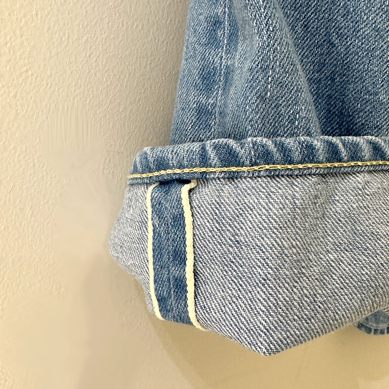 ティグルブロカンテ 12.75ozDenim Big5Pocketパンツ unisex Hand Damage