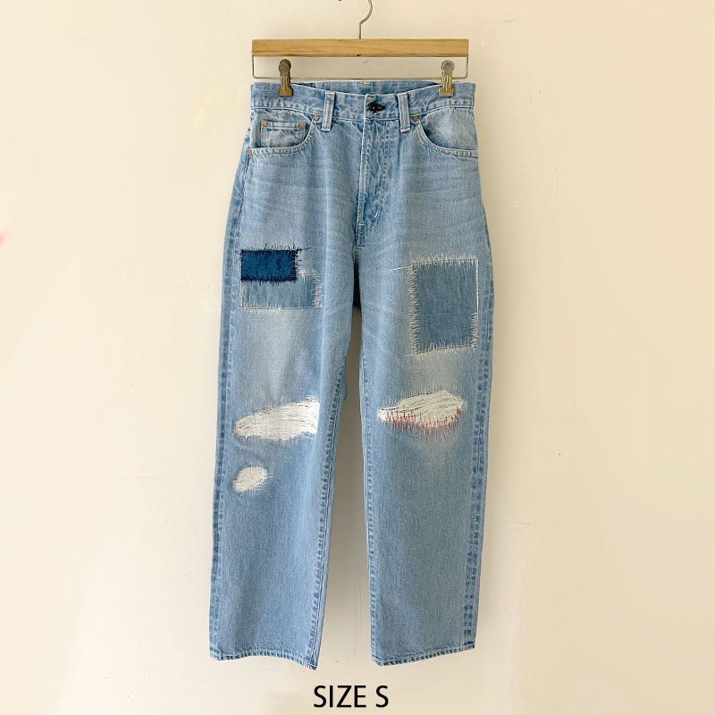 ティグルブロカンテ 12.75ozDenim Big5Pocketパンツ unisex Hand Damage