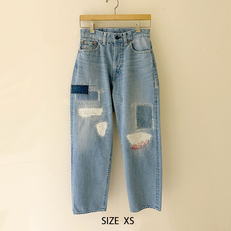 ティグルブロカンテ 12.75ozDenim Big5Pocketパンツ unisex Hand Damage