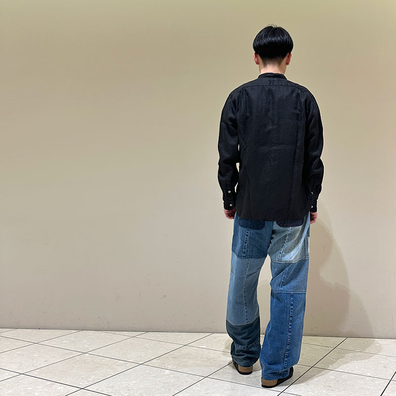 ティグルブロカンテ デニムMIX ベイカーパンツ unisex Indigo