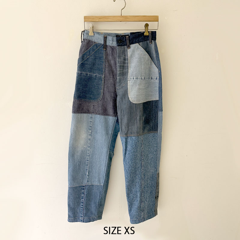 ティグルブロカンテ デニムMIX ベイカーパンツ unisex Indigo