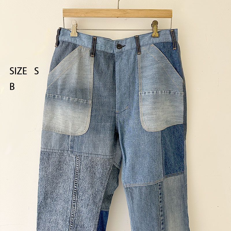 ティグルブロカンテ デニムMIX ベイカーパンツ unisex Indigo