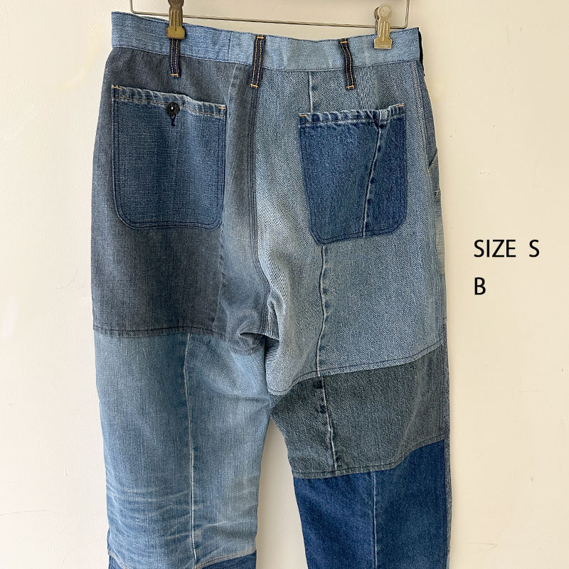 ティグルブロカンテ デニムMIX ベイカーパンツ unisex Indigo