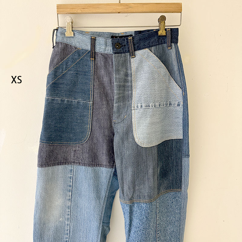ティグルブロカンテ デニムMIX ベイカーパンツ unisex Indigo