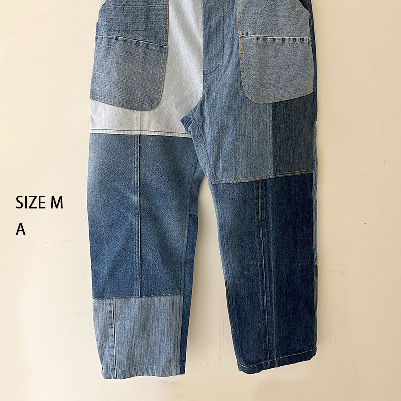 ティグルブロカンテ デニムMIX ベイカーパンツ unisex Indigo