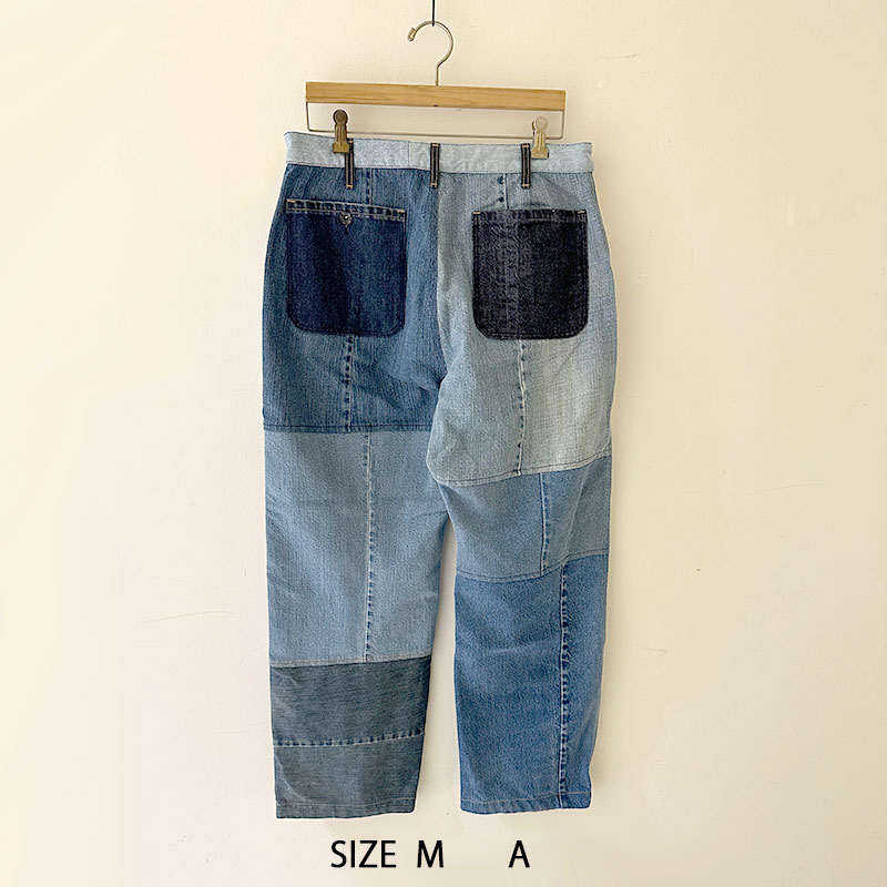 ティグルブロカンテ デニムMIX ベイカーパンツ unisex Indigo