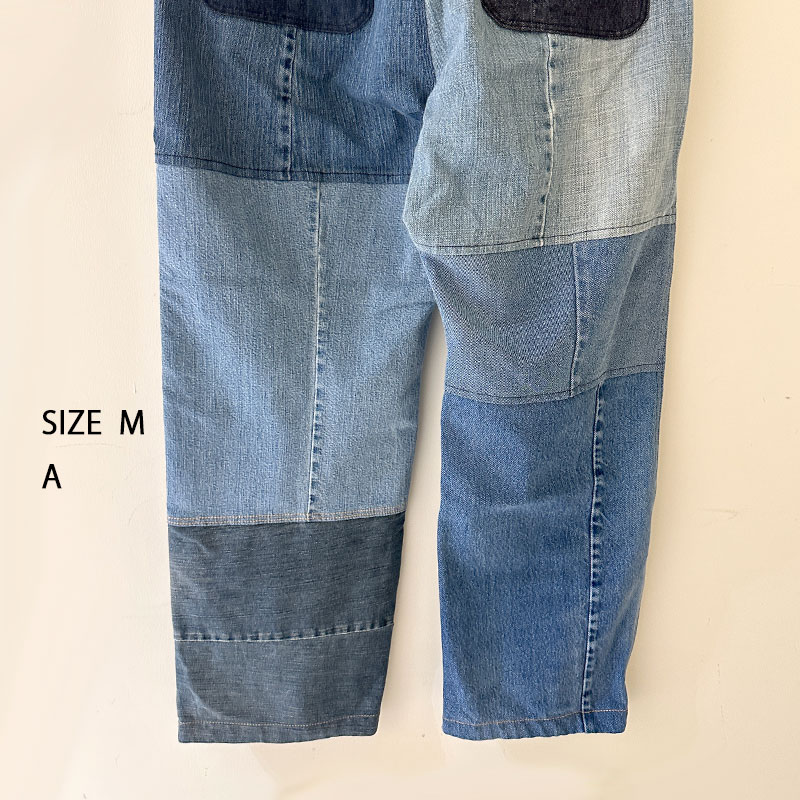 ティグルブロカンテ デニムMIX ベイカーパンツ unisex Indigo