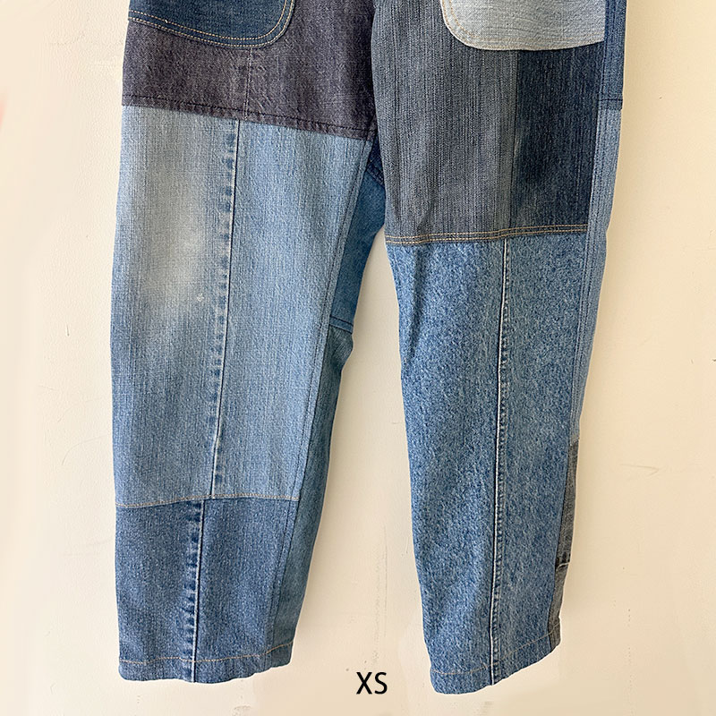 ティグルブロカンテ デニムMIX ベイカーパンツ unisex Indigo