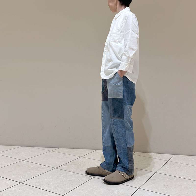 ティグルブロカンテ デニムMIX ベイカーパンツ unisex Indigo