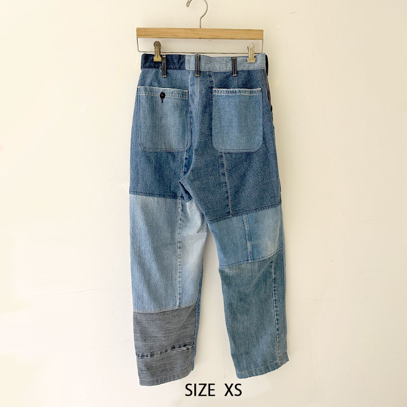 ティグルブロカンテ デニムMIX ベイカーパンツ unisex Indigo