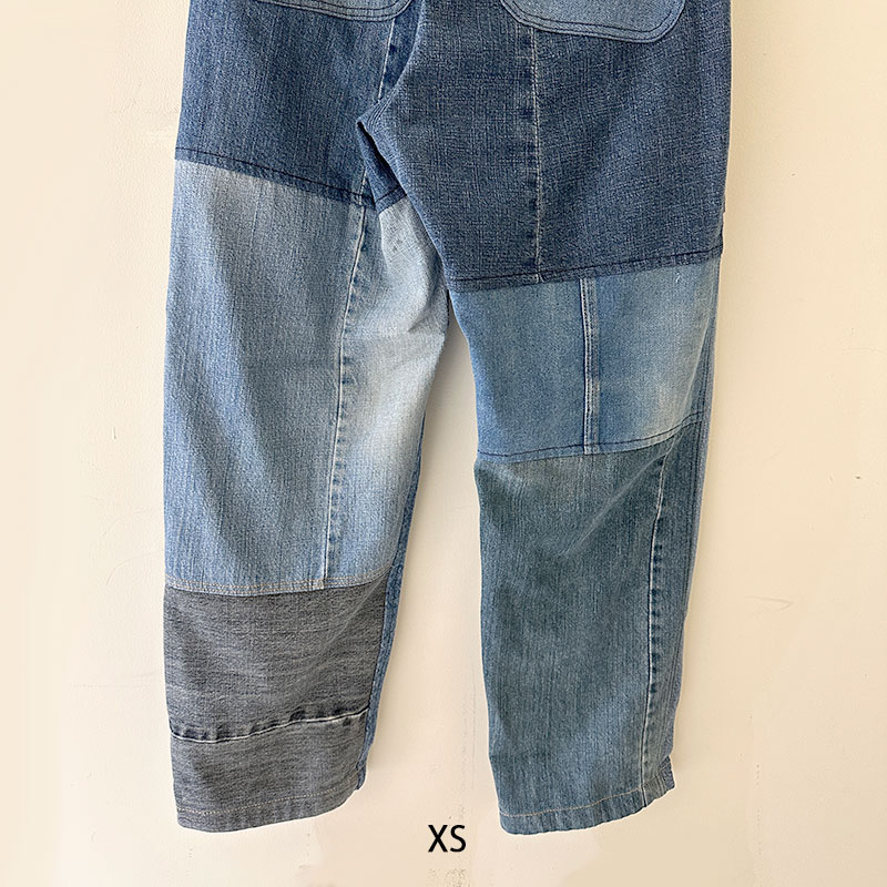 ティグルブロカンテ デニムMIX ベイカーパンツ unisex Indigo