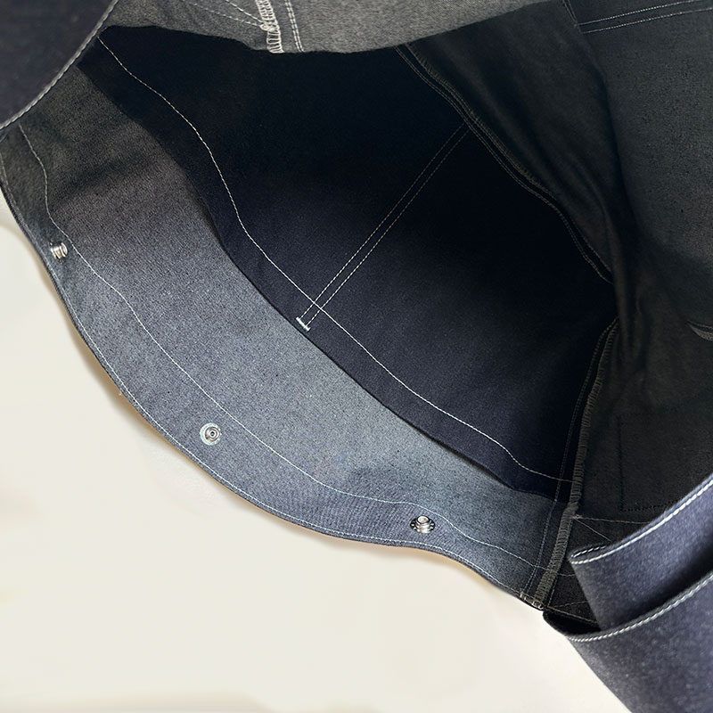 ティグルブロカンテ 10.5ozフラットデニム メッセンジャーバッグ Indigo