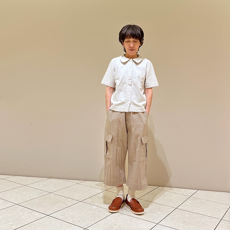 ★さーちゃん★新品タグ付 ティグル 20天竺 丸襟オープンポロTシャツ ティグルブロカンテ 20天竺 丸襟オープンポロTシャツ | TIGRE