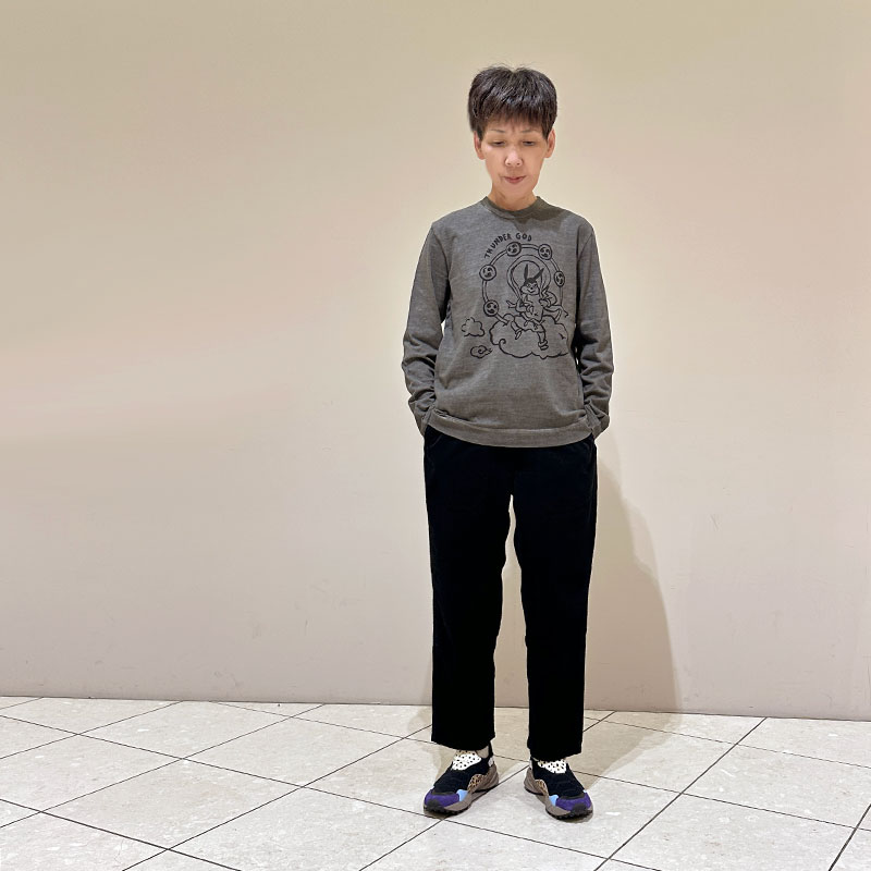 ティグルブロカンテ シアサッカーコール タゴサクロングパンツ unisex