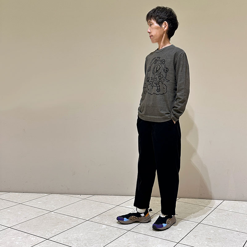 ティグルブロカンテ シアサッカーコール タゴサクロングパンツ unisex