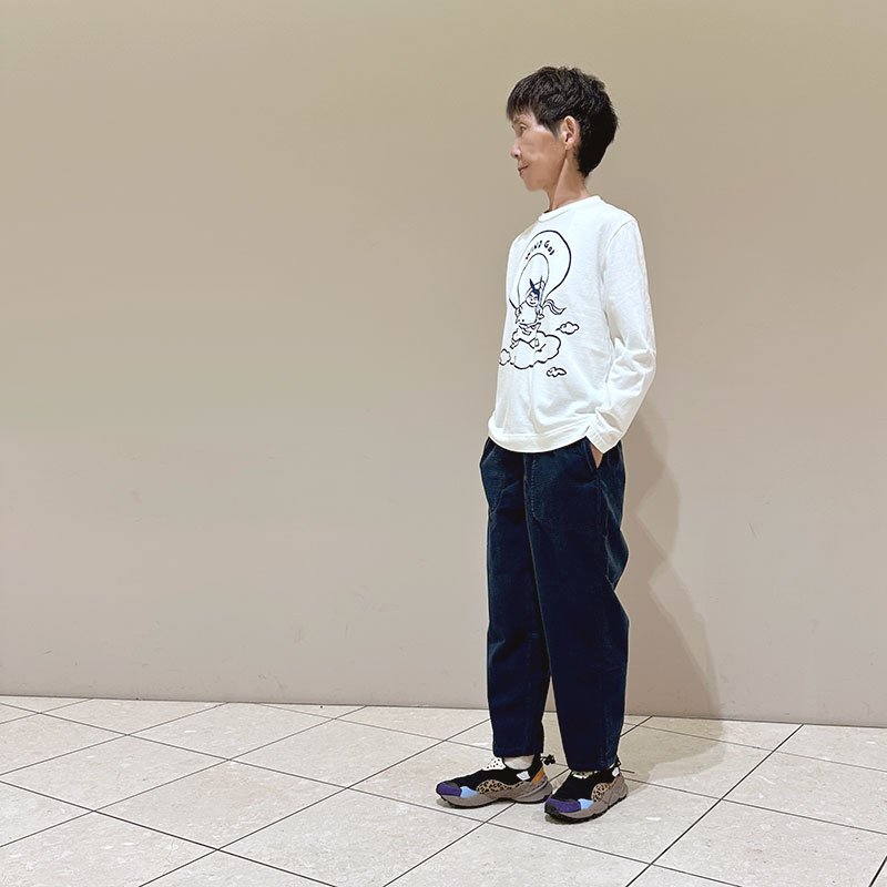 ティグルブロカンテ シアサッカーコール タゴサクロングパンツ unisex