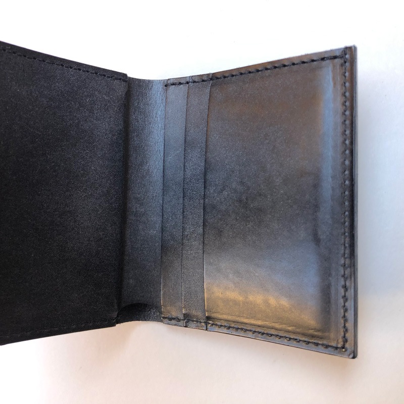 エンダースキーマ flap wallet -black-