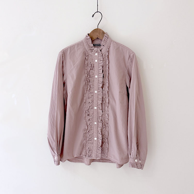 ティグルブロカンテ 100/-ﾌﾞﾛｰﾄﾞ lilフリル L/Sシャツ | TIGRE 