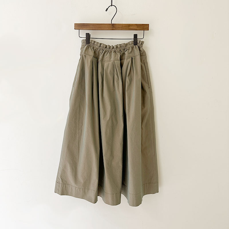 ティグルブロカンテ C/P玉虫ギャバ フィセルロングスカート