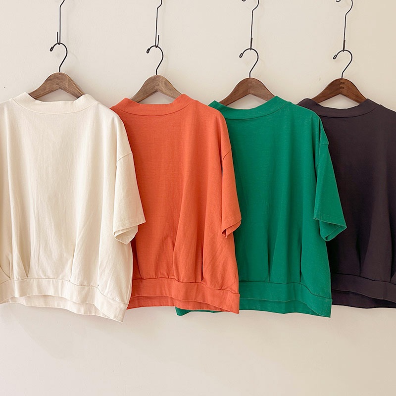 ティグルブロカンテ フェザー天竺 シェルタックTシャツ