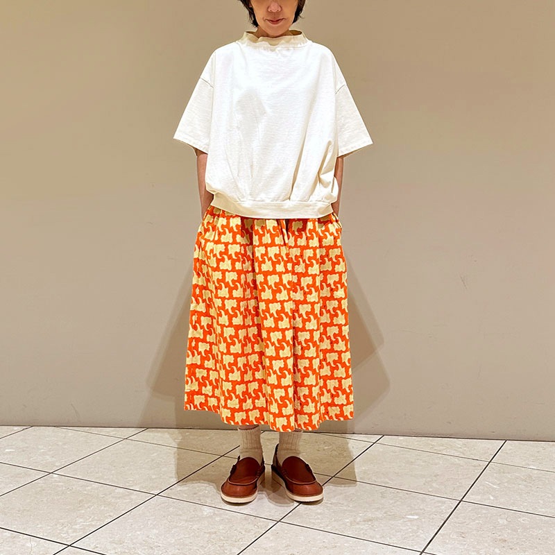 ティグルブロカンテ フェザー天竺 シェルタックTシャツ