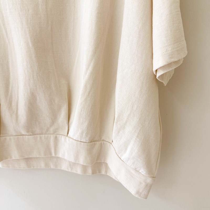 ティグルブロカンテ フェザー天竺 シェルタックTシャツ