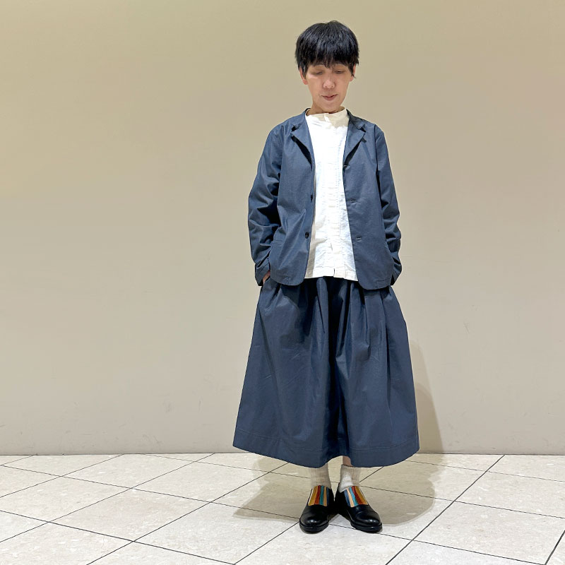 ティグルブロカンテ C/P玉虫ギャバ ショートラペルジャケット