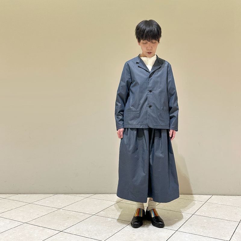 ティグルブロカンテ C/P玉虫ギャバ ショートラペルジャケット