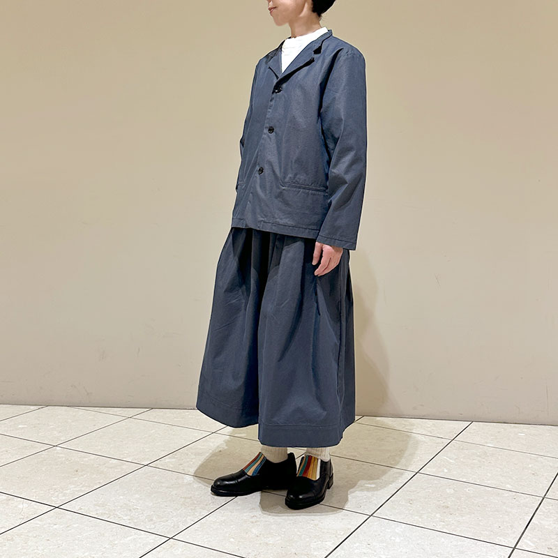 ティグルブロカンテ C/P玉虫ギャバ ショートラペルジャケット