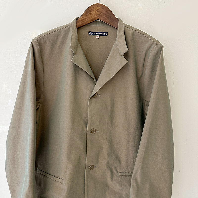 ティグルブロカンテ C/P玉虫ギャバ ショートラペルジャケット