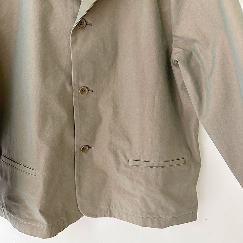 ティグルブロカンテ C/P玉虫ギャバ ショートラペルジャケット