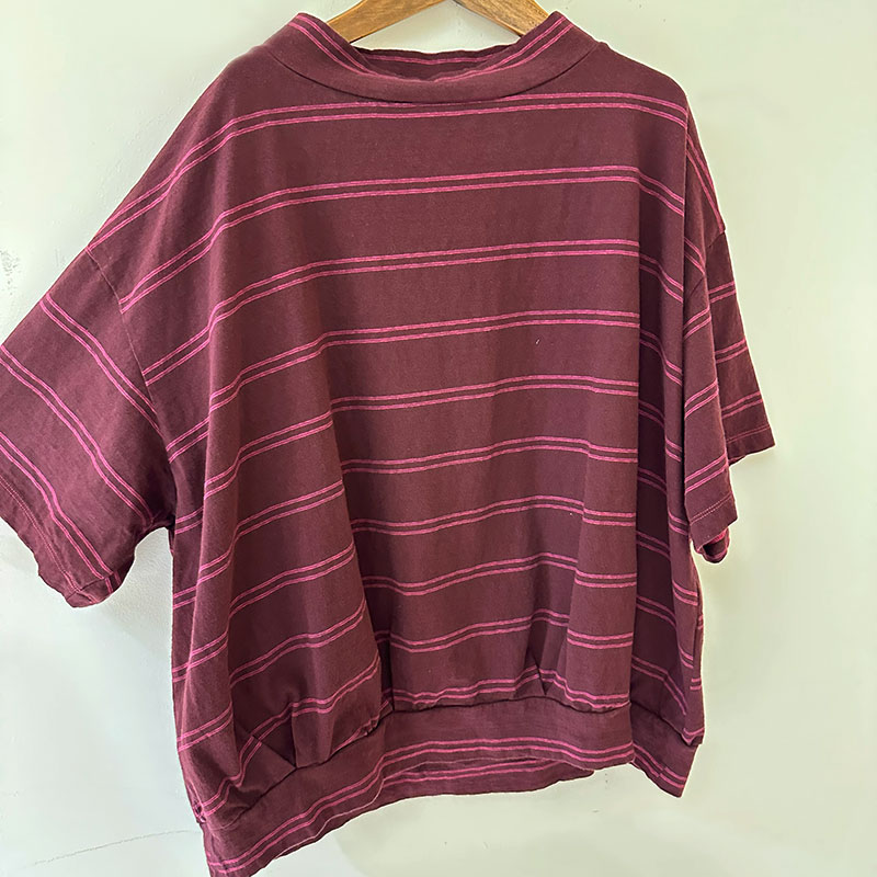 ティグルブロカンテ アイビーボーダー シェルタックTシャツ