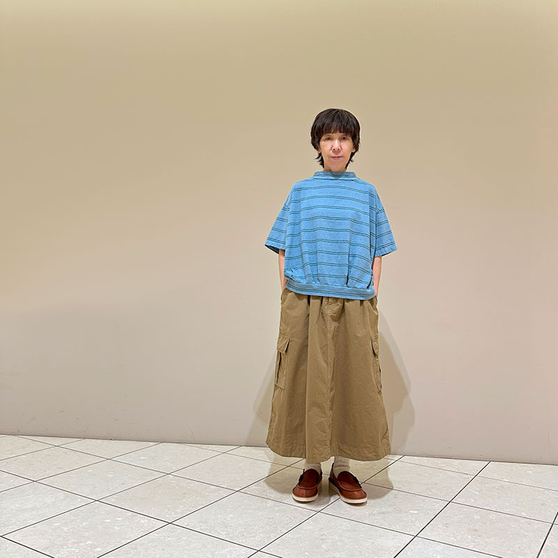 ティグルブロカンテ アイビーボーダー シェルタックTシャツ